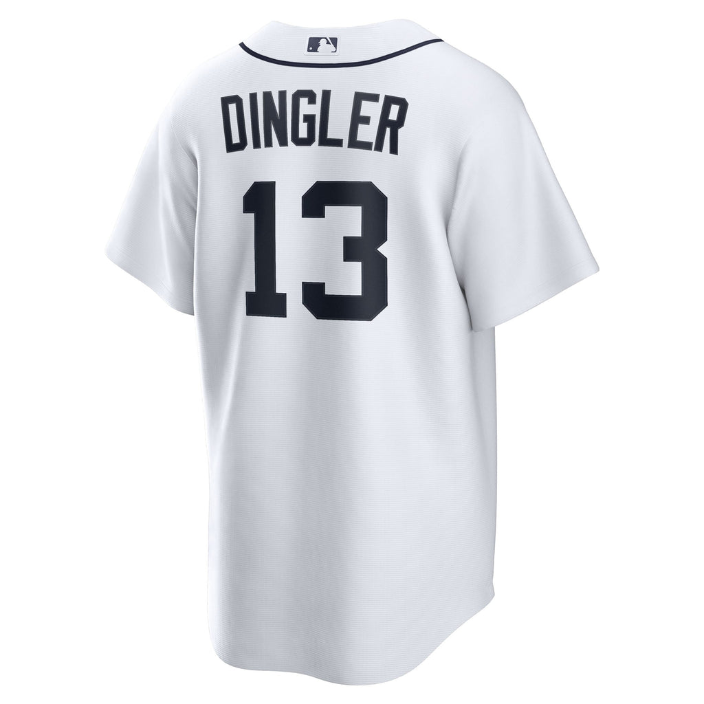 Men's Detroit Tigers Dillon Dingler Nike White Home Replica Jersey - 4