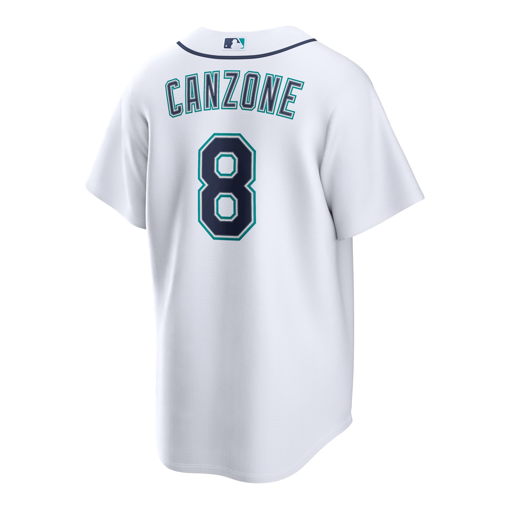 Men's Seattle Mariners Dominic Canzone Nike White Home Replica Jersey - 4
