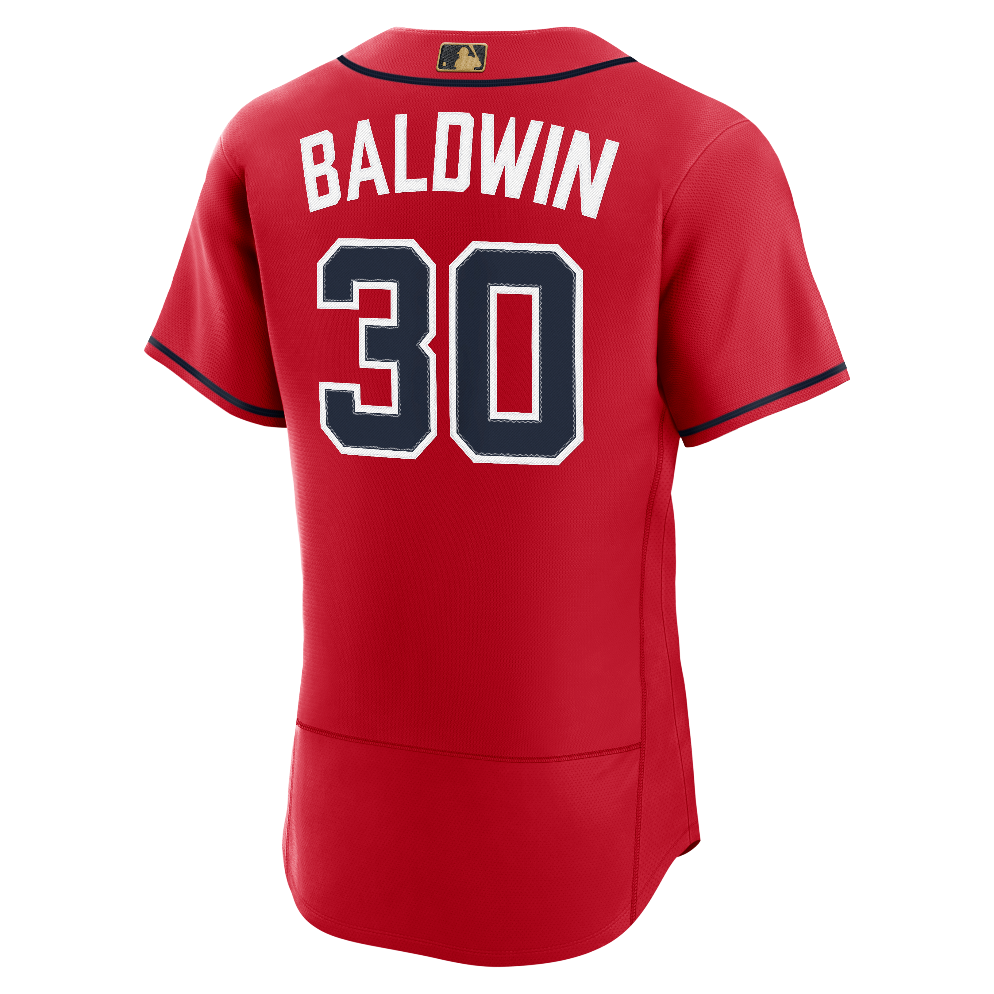 Men's Atlanta Braves Drake Baldwin Nike Red MLB Awards Authentic Jersey - 4