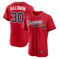 Men's Atlanta Braves Drake Baldwin Nike Red MLB Awards Authentic Jersey