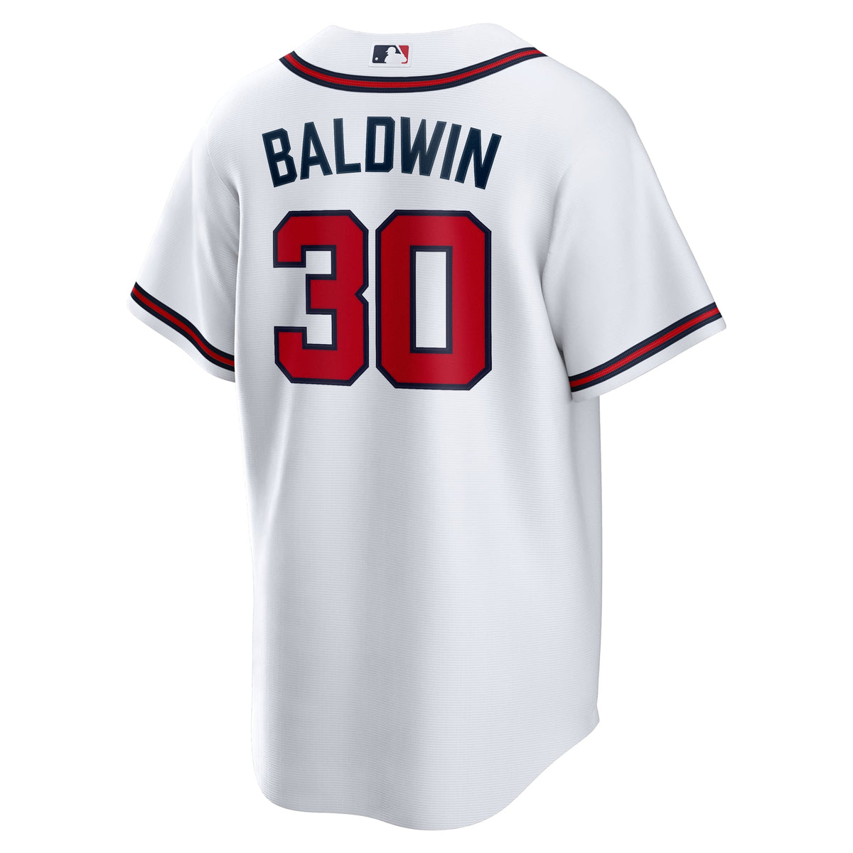 Men's Atlanta Braves Drake Baldwin Nike White Home Replica Jersey - 4
