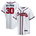 Men's Atlanta Braves Drake Baldwin Nike White Home Replica Jersey