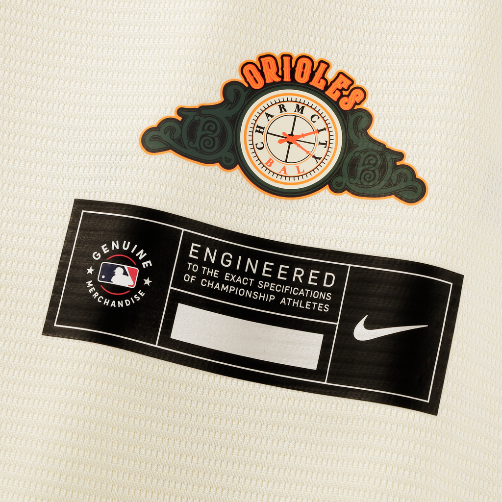 Men's Baltimore Orioles Dylan Beavers Nike Cream 2026 City Connect Stadium Jersey - 8