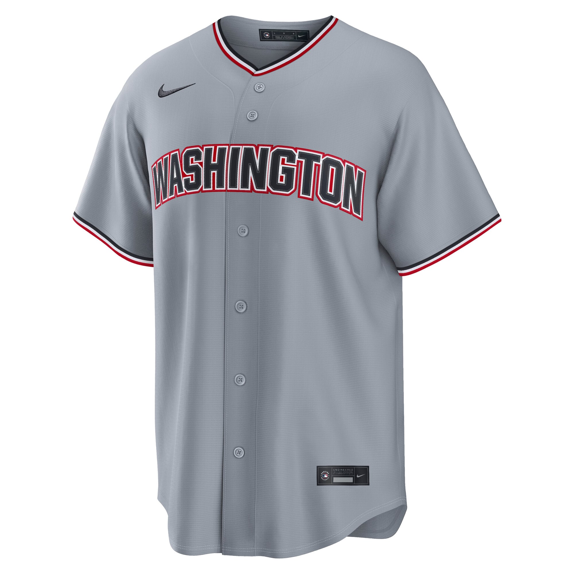 Men's Washington Nationals Dylan Crews Nike Gray Road Replica Jersey - 3