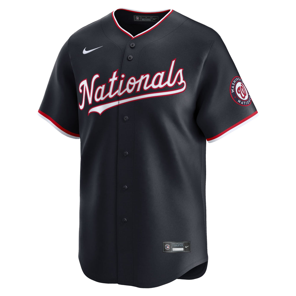 Men's Washington Nationals Dylan Crews Nike Navy Alternate Limited Jersey - 3