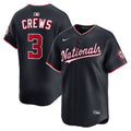 Men's Washington Nationals Dylan Crews Nike Navy Alternate Limited Jersey