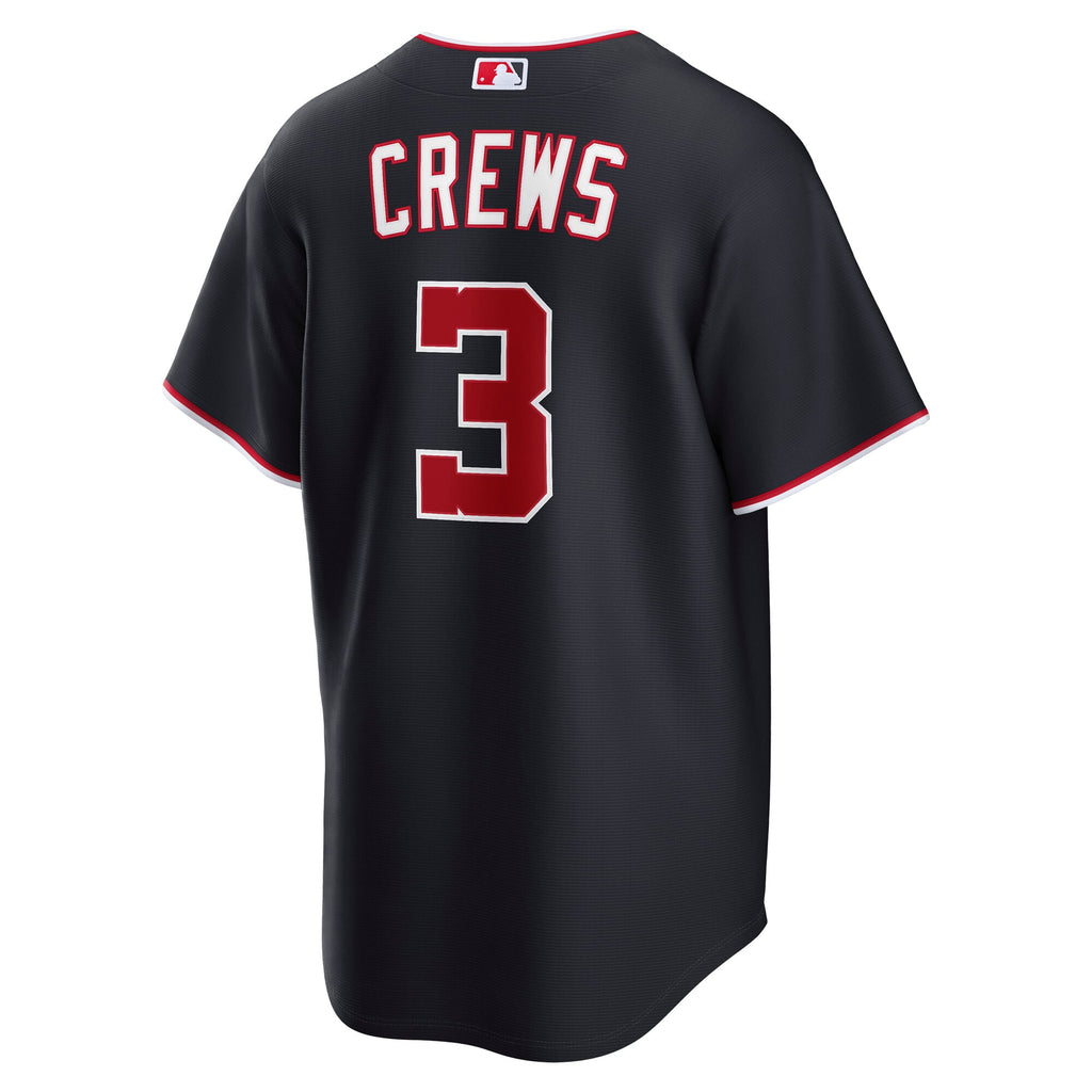 Men's Washington Nationals Dylan Crews Nike Navy Alternate Replica Jersey - 4