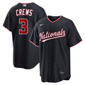 Men's Washington Nationals Dylan Crews Nike Navy Alternate Replica Jersey