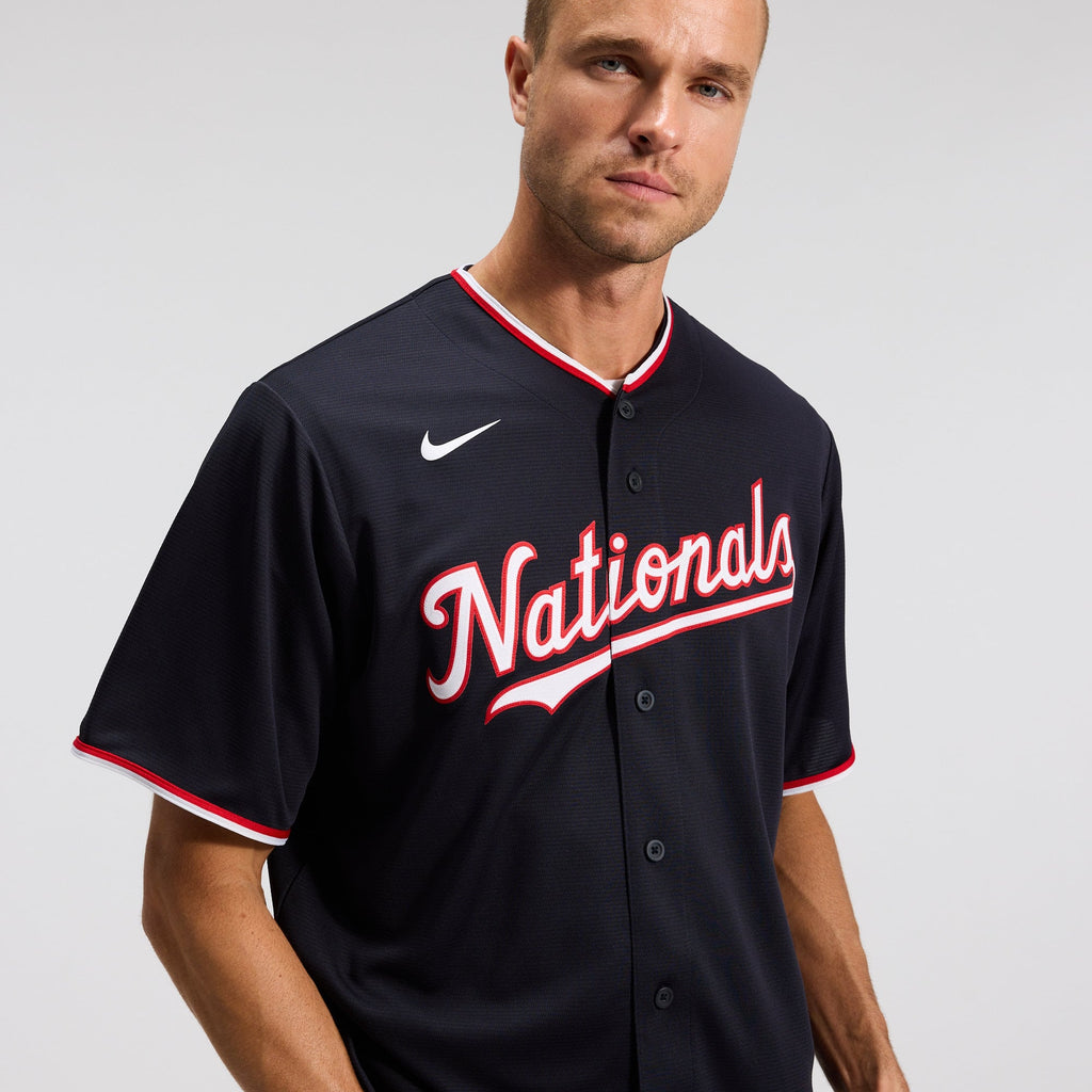 Men's Washington Nationals Dylan Crews Nike Navy Alternate Replica Jersey - 11