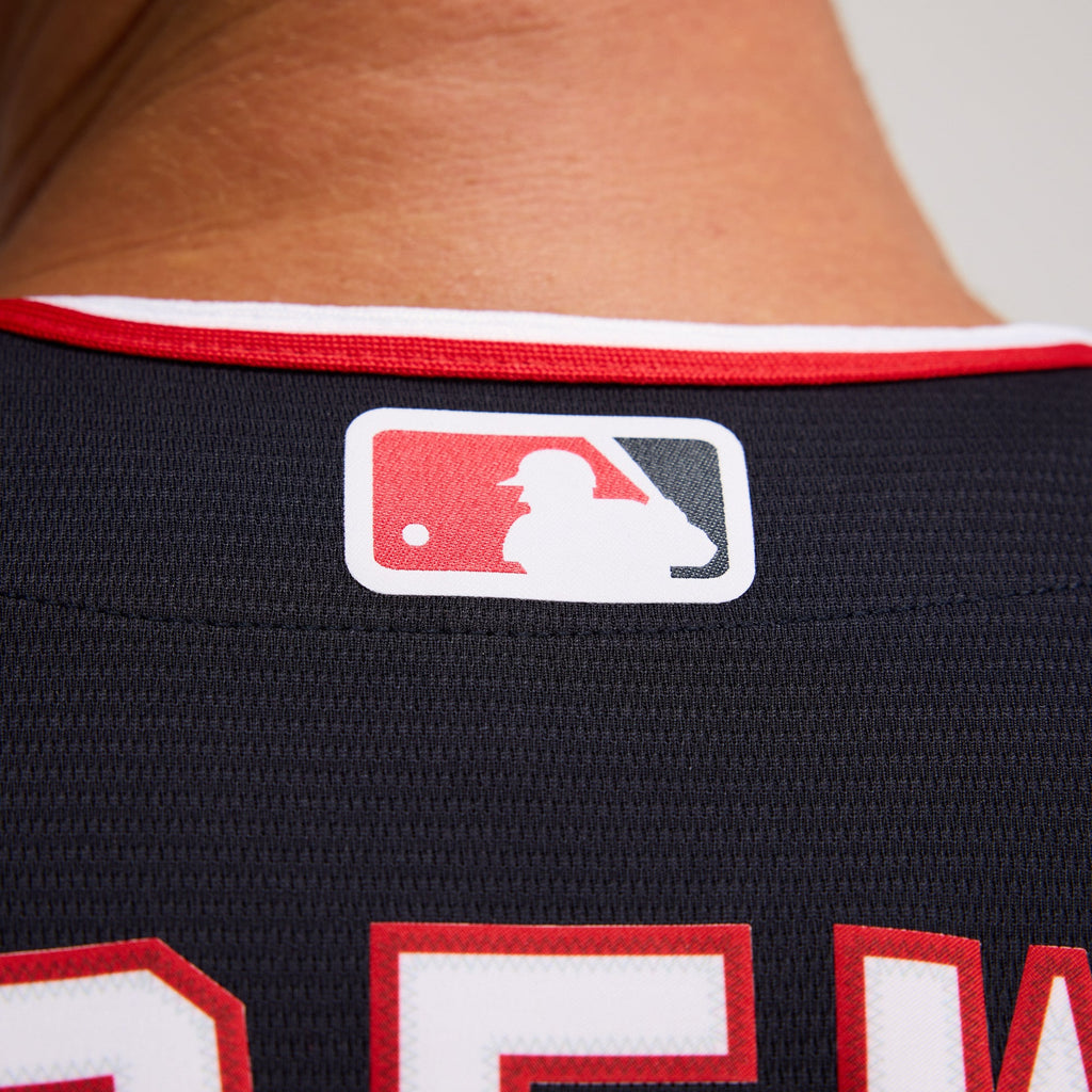 Men's Washington Nationals Dylan Crews Nike Navy Alternate Replica Jersey - 13