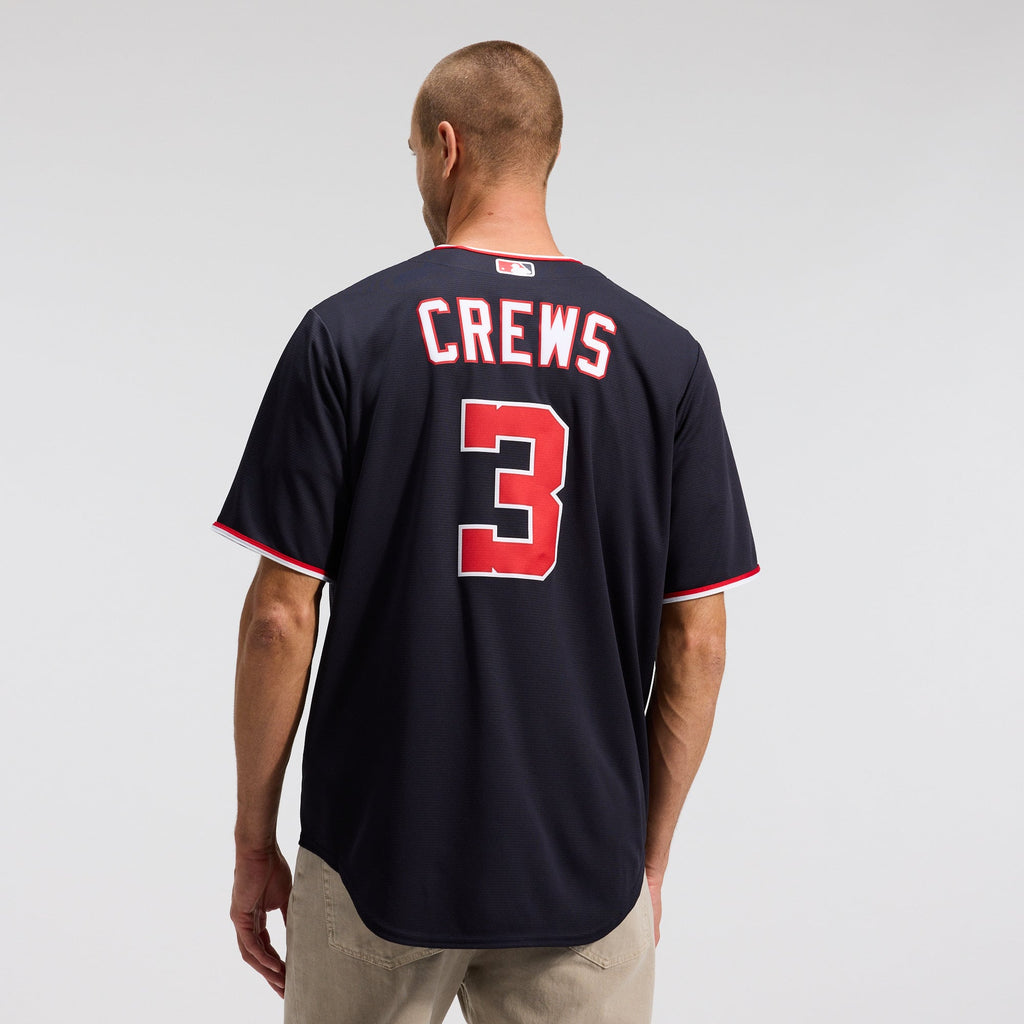 Men's Washington Nationals Dylan Crews Nike Navy Alternate Replica Jersey - 4