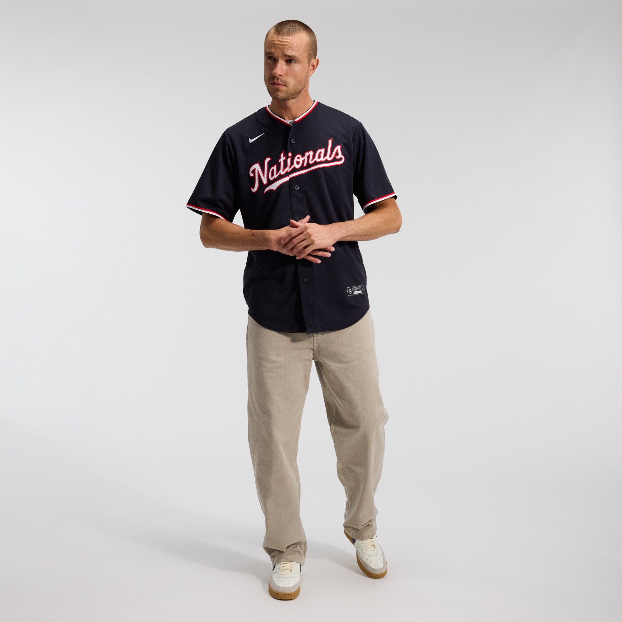 Men's Washington Nationals Dylan Crews Nike Navy Alternate Replica Jersey - 5