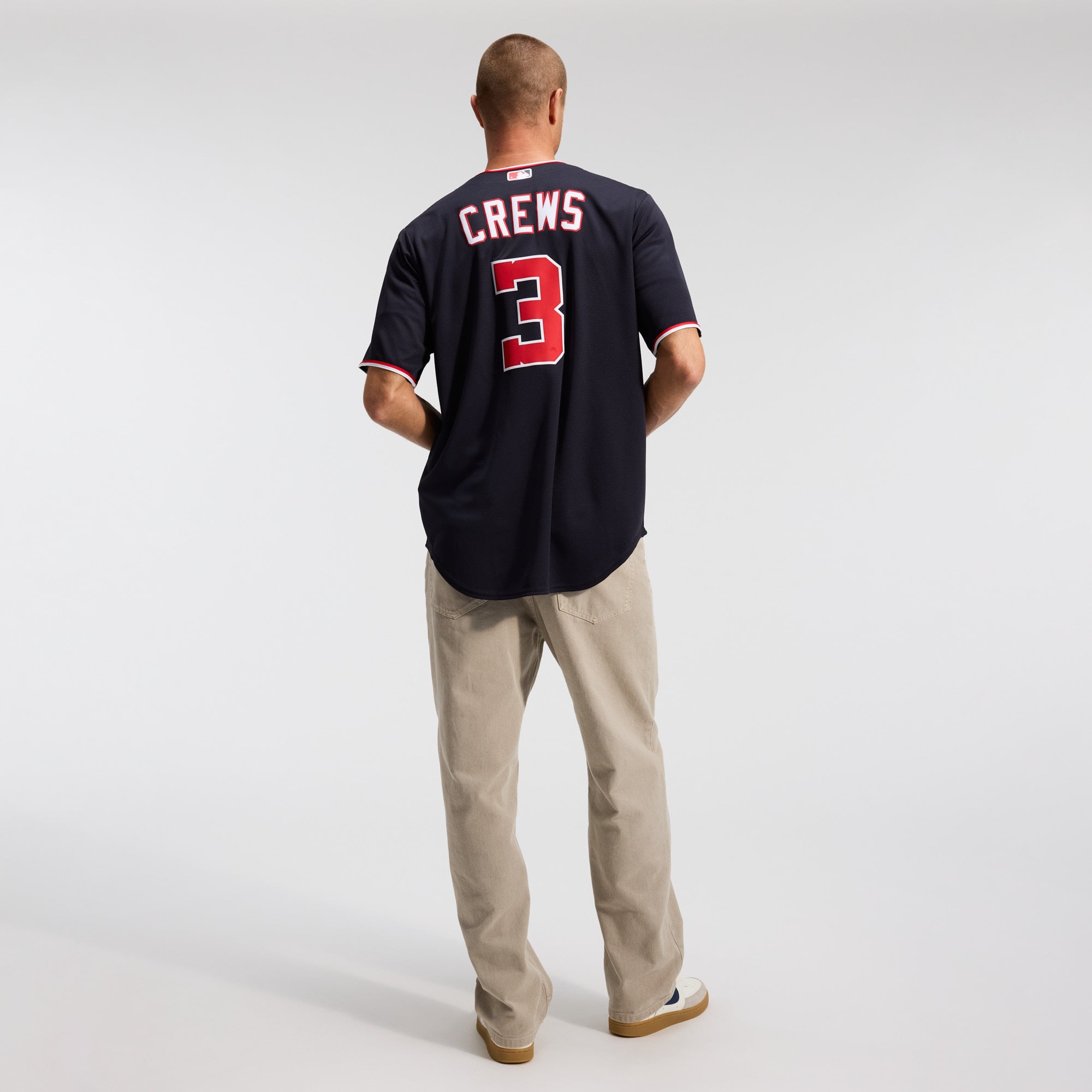 Men's Washington Nationals Dylan Crews Nike Navy Alternate Replica Jersey - 6