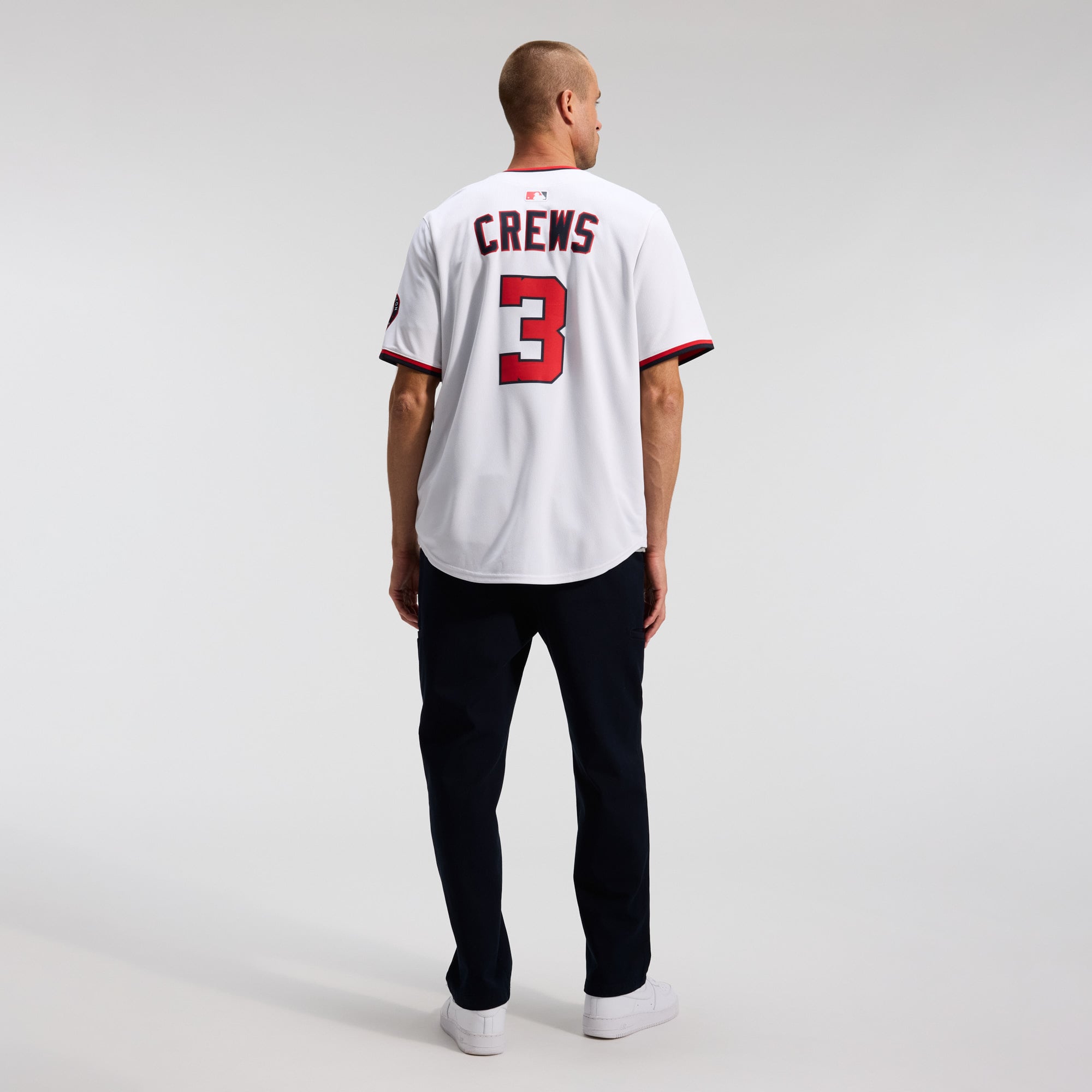Men's Washington Nationals Dylan Crews Nike White Home Limited Player Jersey - 6