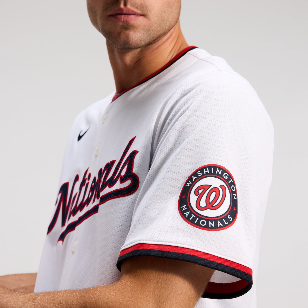 Men's Washington Nationals Dylan Crews Nike White Home Limited Player Jersey - 9