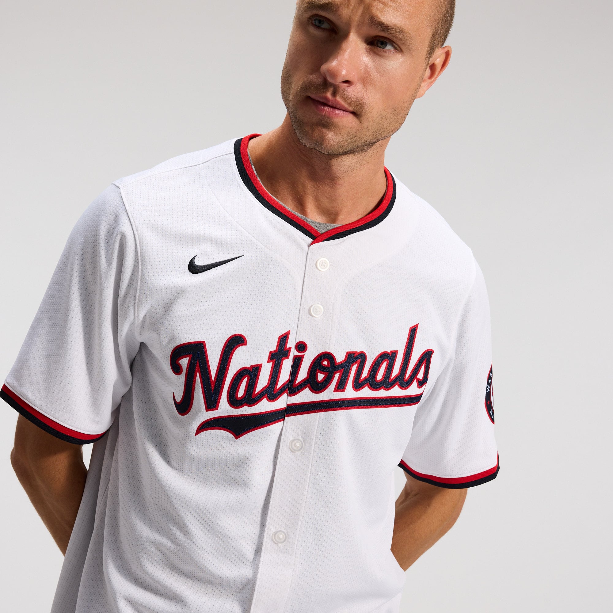 Men's Washington Nationals Dylan Crews Nike White Home Limited Player Jersey - 11