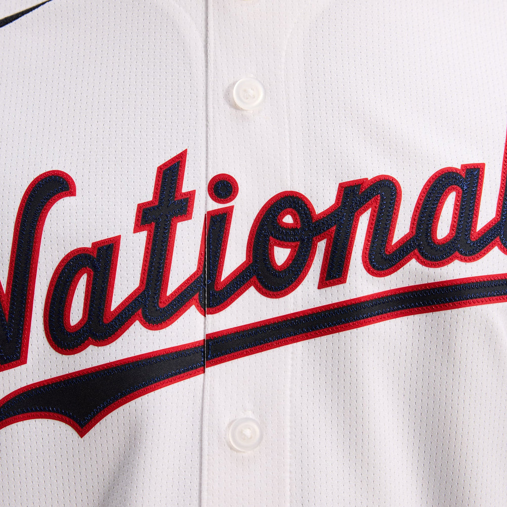 Men's Washington Nationals Dylan Crews Nike White Home Limited Player Jersey - 12