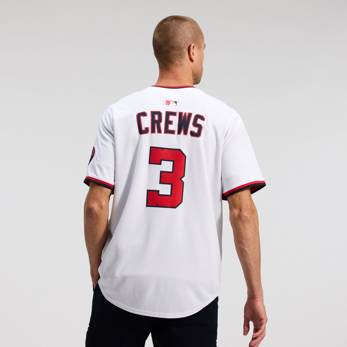 Men's Washington Nationals Dylan Crews Nike White Home Limited Player Jersey - 4