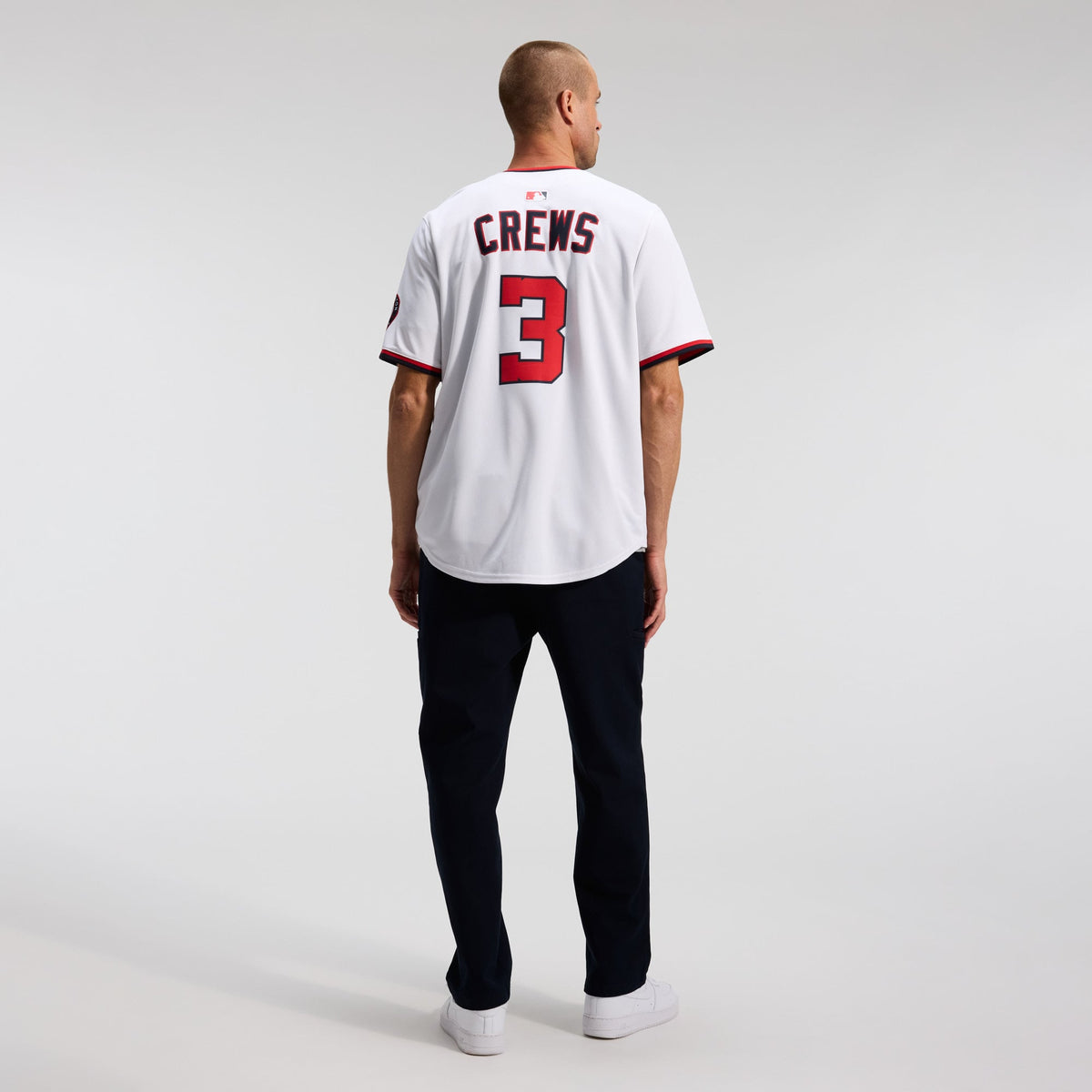 Men's Washington Nationals Dylan Crews Nike White Home Limited Player Jersey - 6