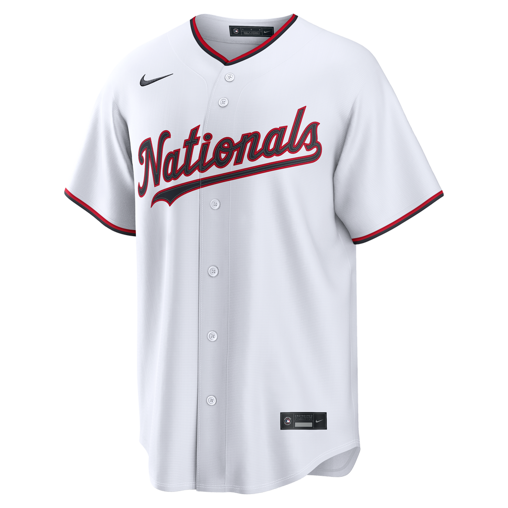Men's Washington Nationals Dylan Crews Nike White Home Replica Jersey - 3