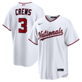 Men's Washington Nationals Dylan Crews Nike White Home Replica Jersey