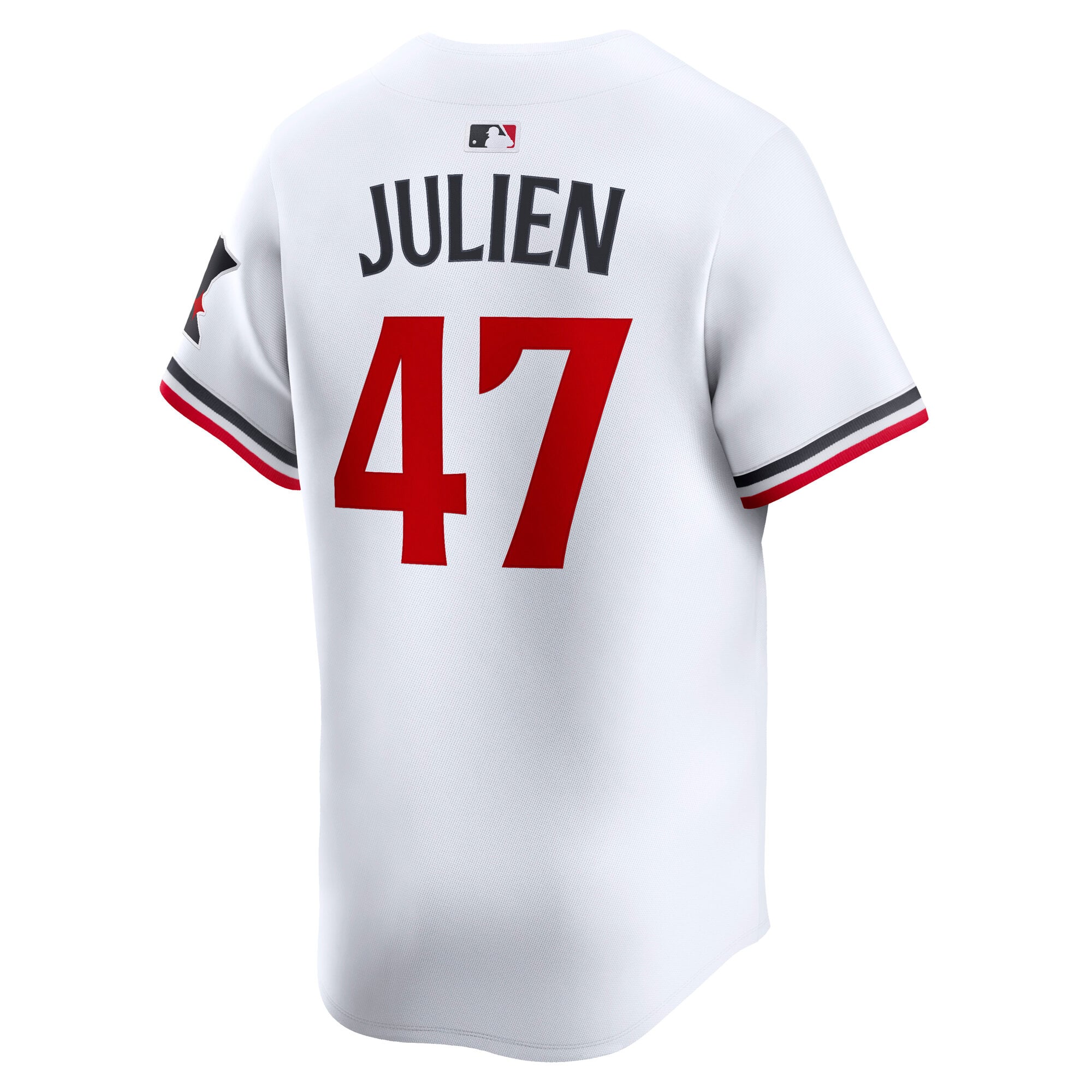 Men's Minnesota Twins Edouard Julien Nike White Home Limited Player Jersey - 4