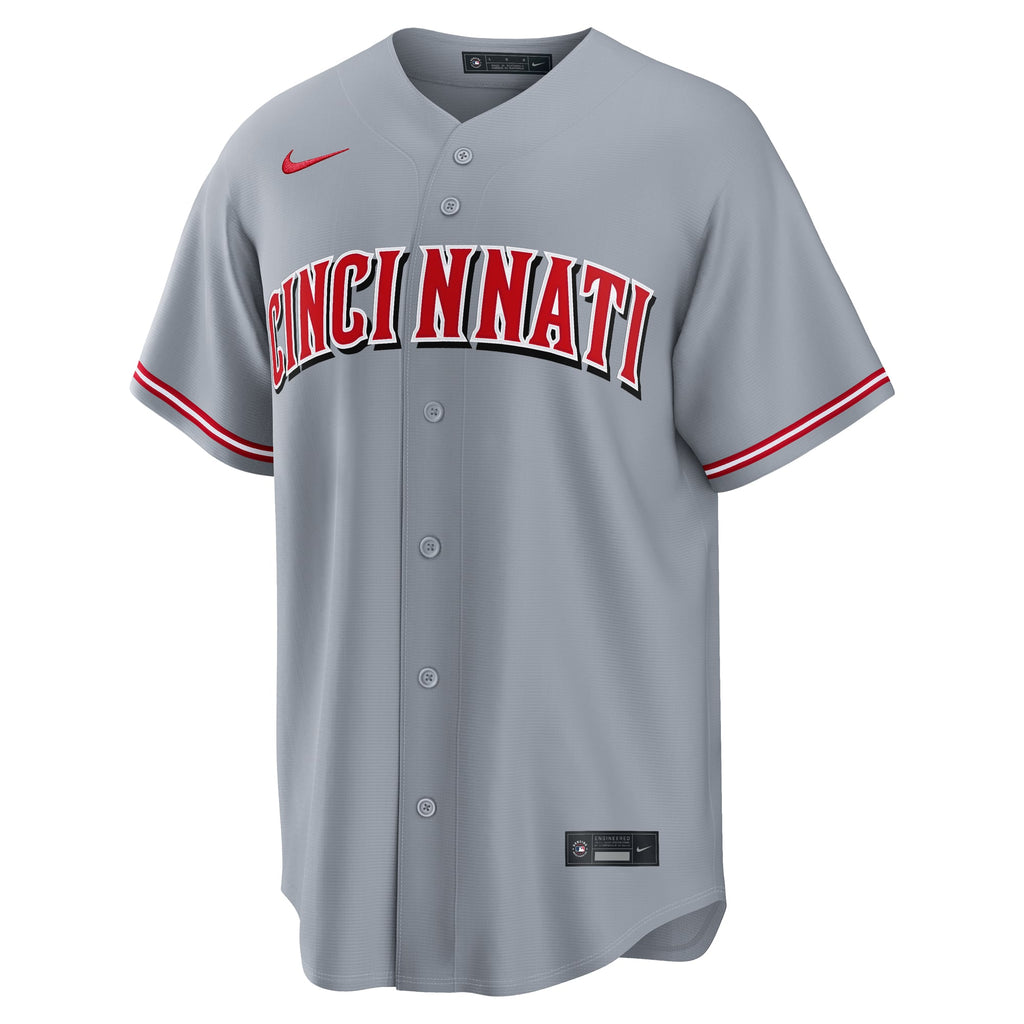 Men's Cincinnati Reds Elly De La Cruz Nike Gray Road Replica Jersey - 3