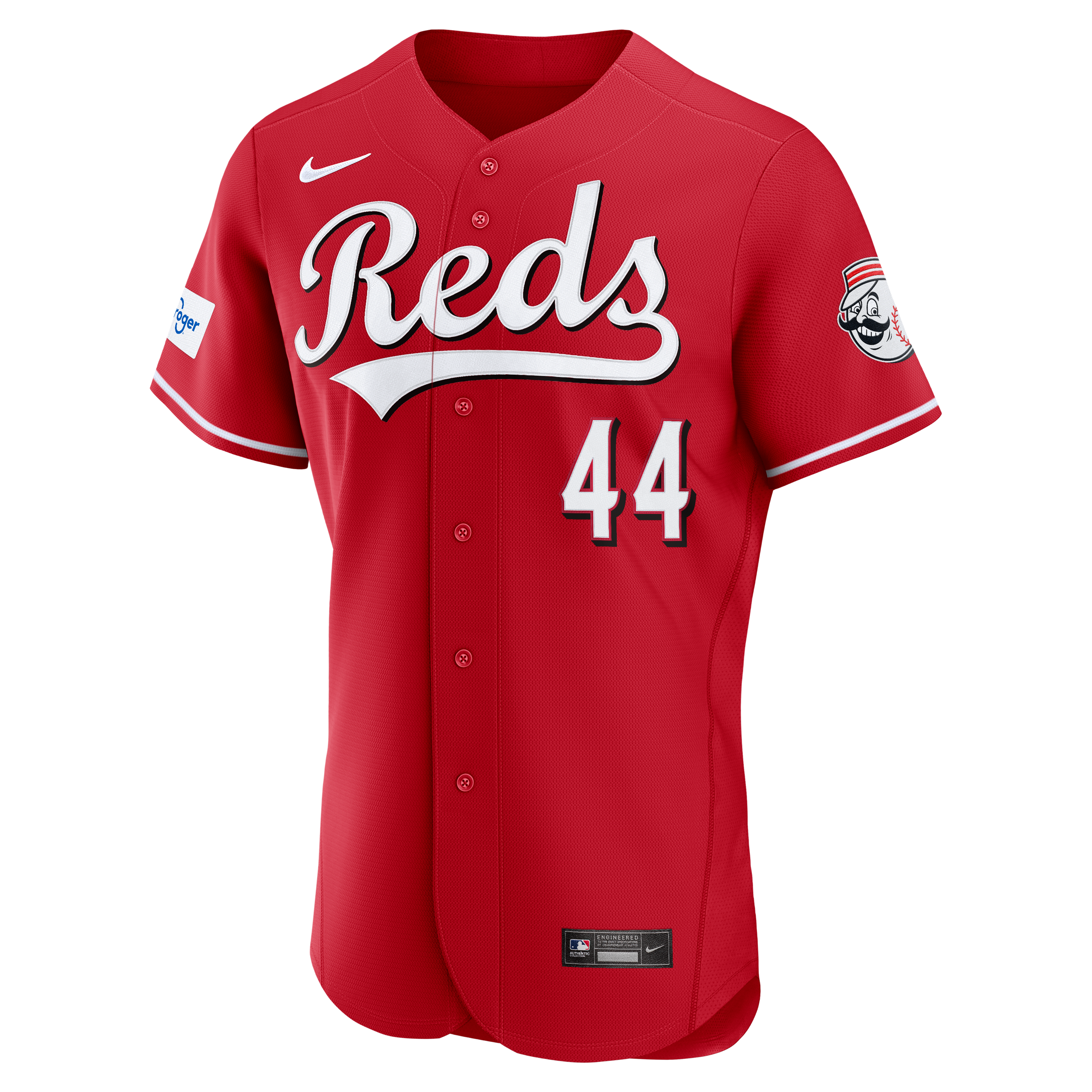 Men's Cincinnati Reds Elly De La Cruz Nike Red Alternate Authentic Sponsor Patch Jersey - 3