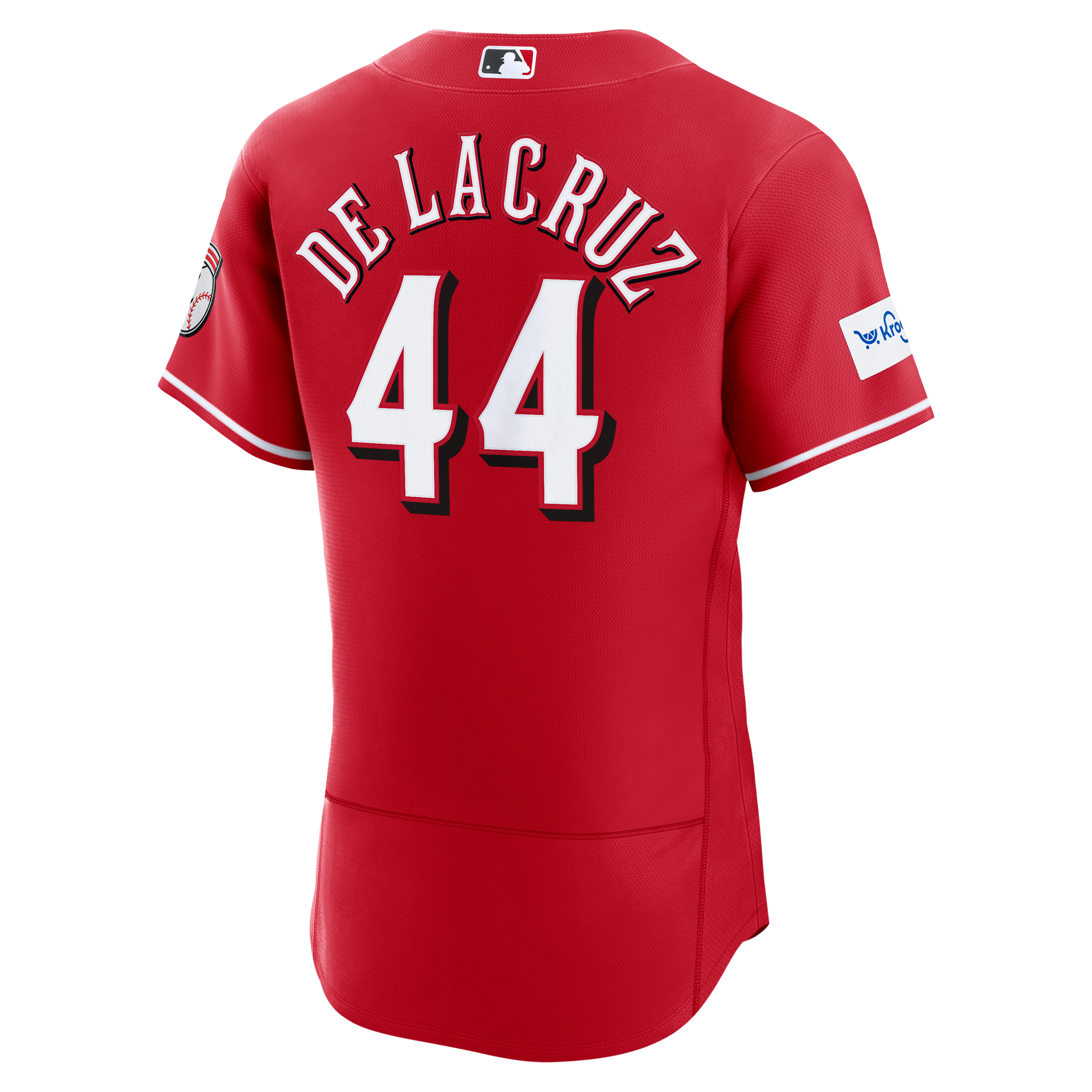 Men's Cincinnati Reds Elly De La Cruz Nike Red Alternate Authentic Sponsor Patch Jersey - 4