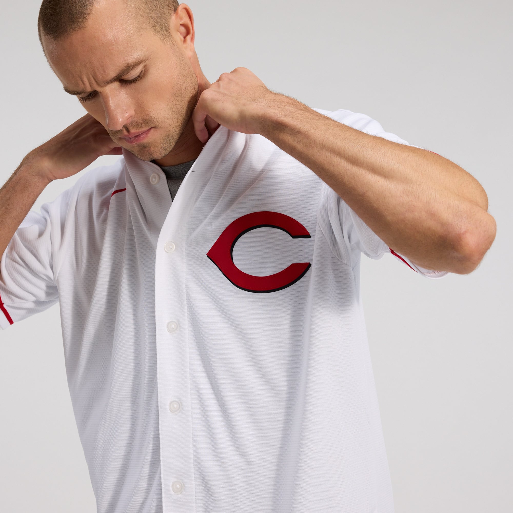 Men's Cincinnati Reds Elly De La Cruz Nike White Alternate 2 Replica Jersey - 11