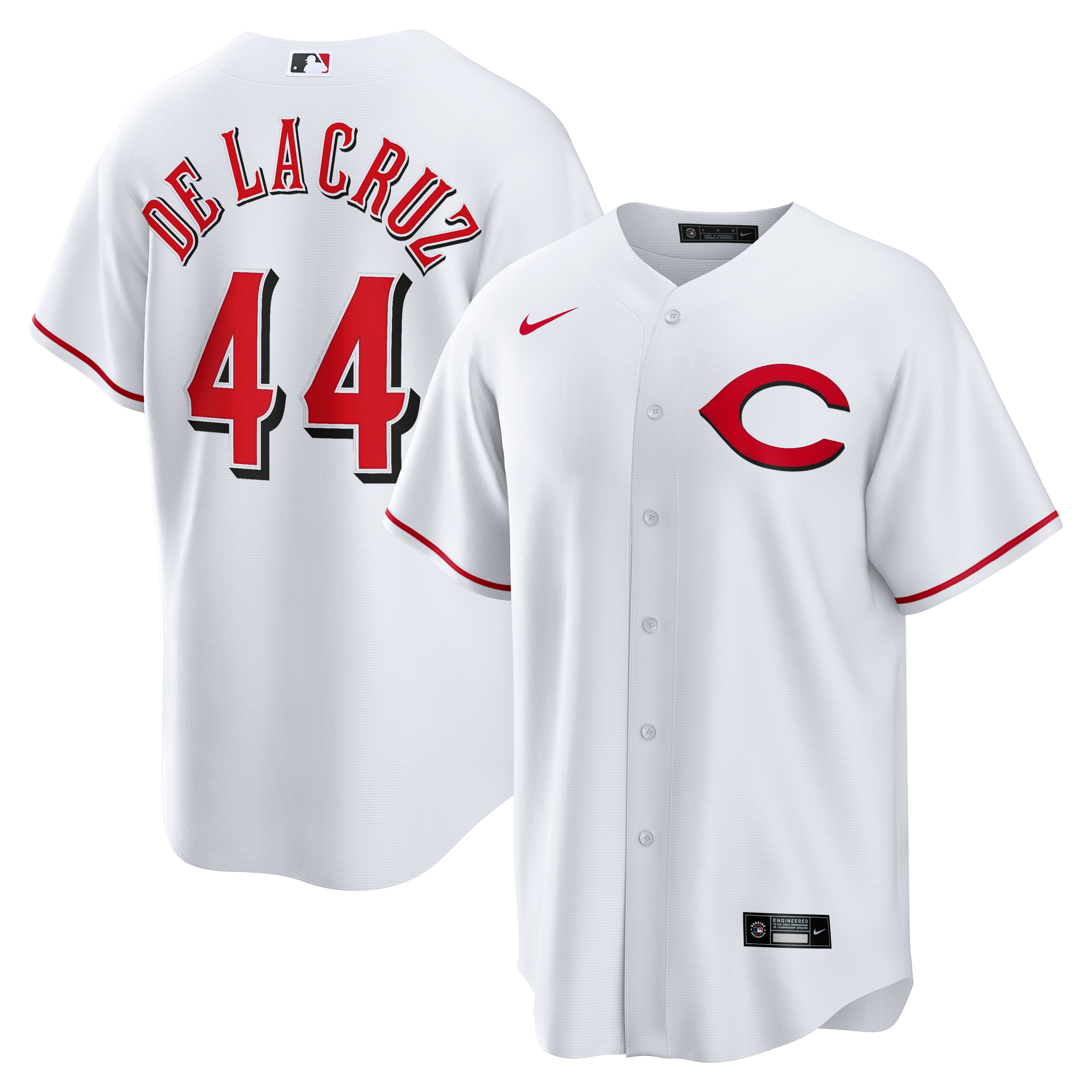 Men's Cincinnati Reds Elly De La Cruz Nike White Alternate 2 Replica Jersey - 2
