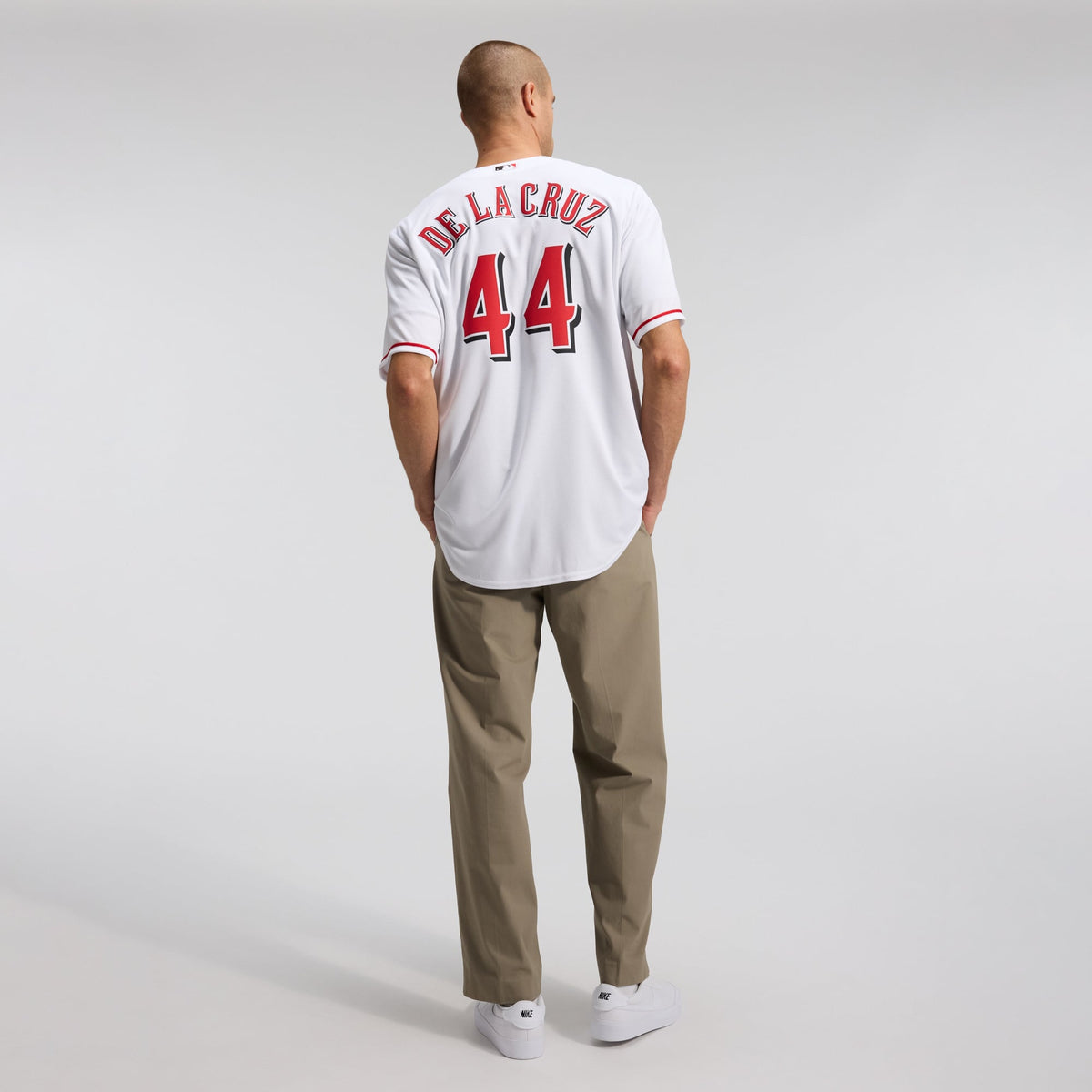 Men's Cincinnati Reds Elly De La Cruz Nike White Alternate 2 Replica Jersey - 6