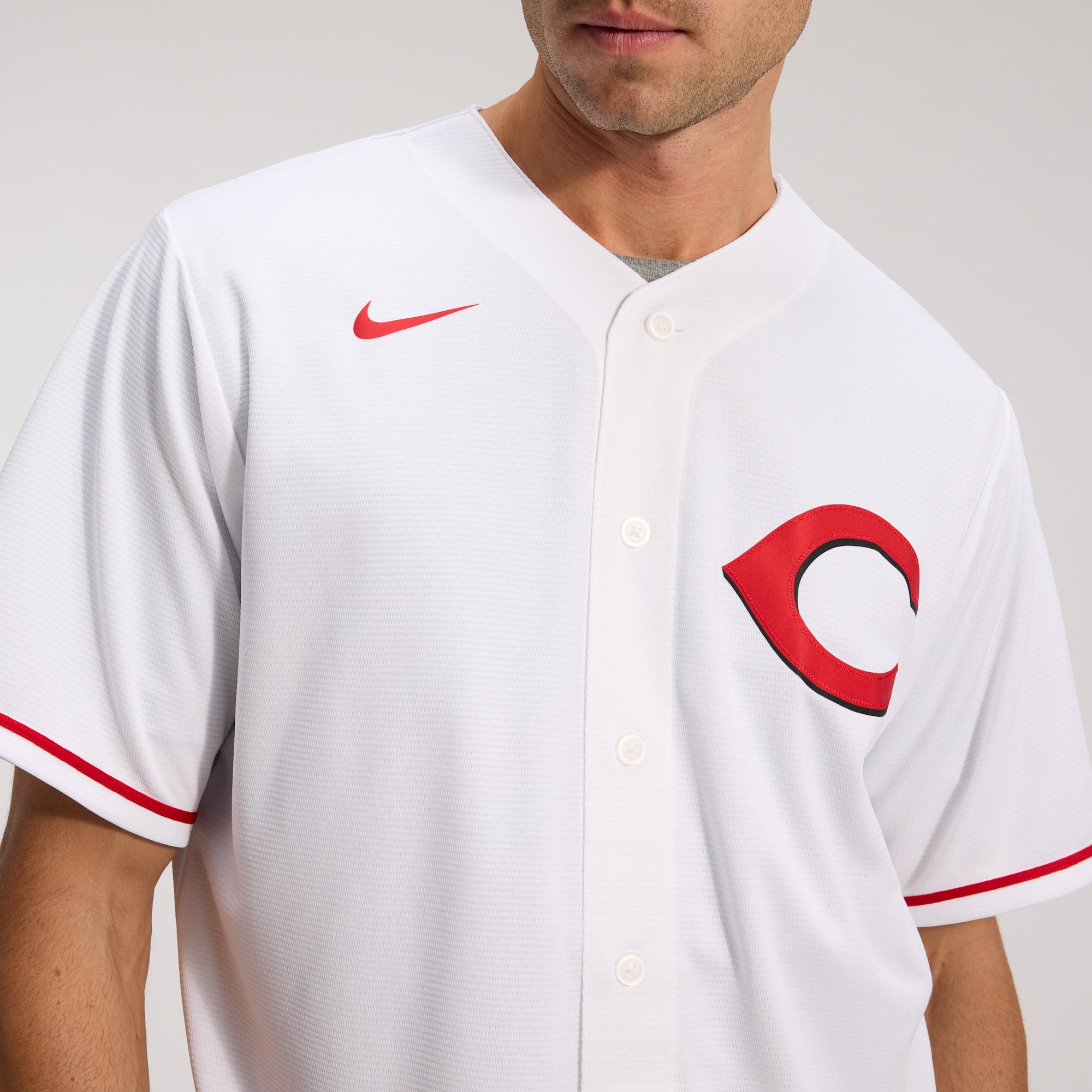 Men's Cincinnati Reds Elly De La Cruz Nike White Alternate 2 Replica Jersey - 10