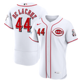 Men's Cincinnati Reds Elly De La Cruz Nike White Home Authentic Sponsor Patch Jersey