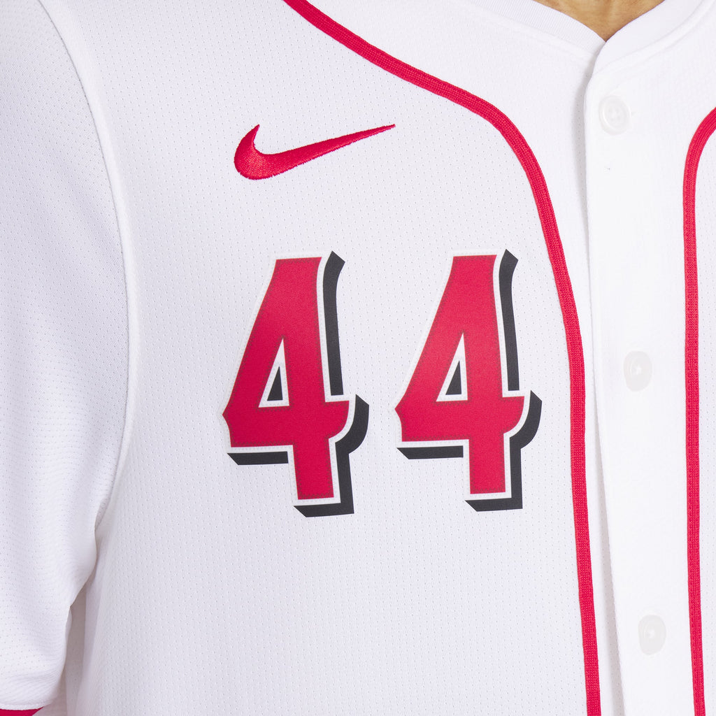 Men's Cincinnati Reds Elly De La Cruz Nike White Home Limited Player Jersey - 11
