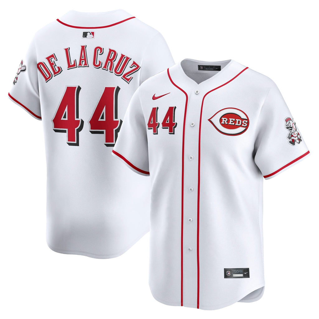 Men's Cincinnati Reds Elly De La Cruz Nike White Home Limited Player Jersey - 2