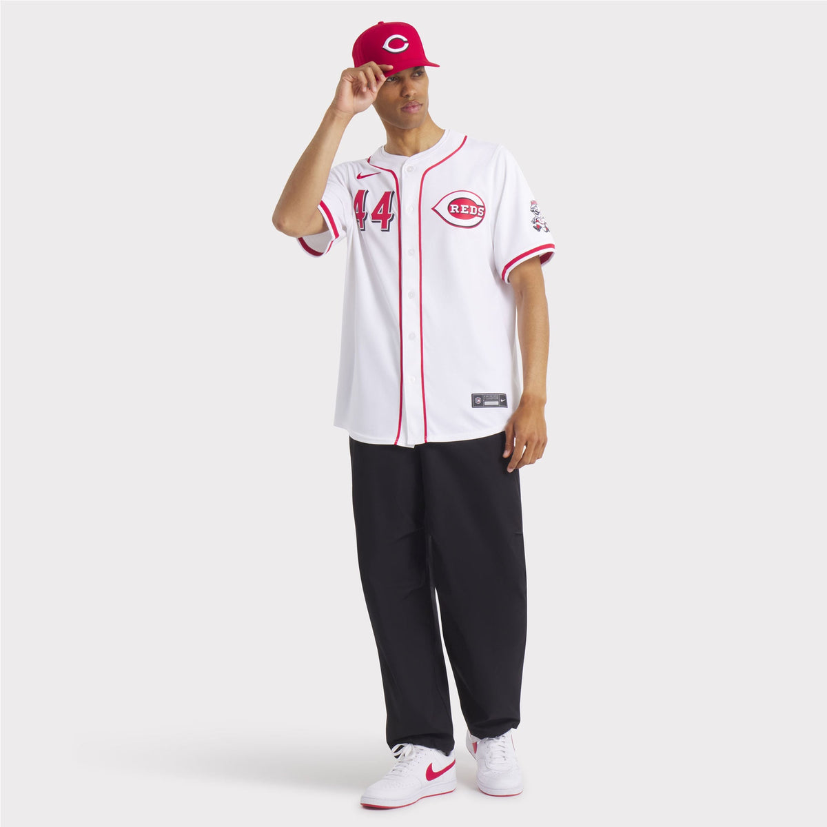 Men's Cincinnati Reds Elly De La Cruz Nike White Home Limited Player Jersey - 7