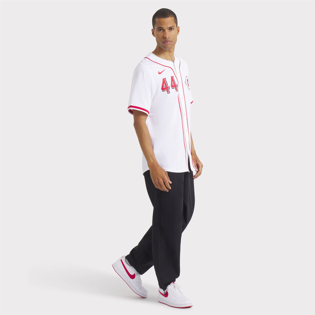 Men's Cincinnati Reds Elly De La Cruz Nike White Home Limited Player Jersey - 8