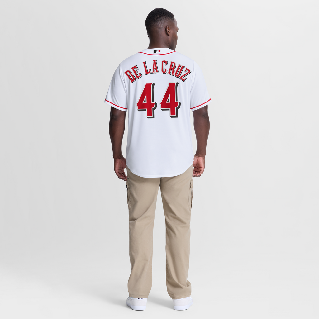 Men's Cincinnati Reds Elly De La Cruz Nike White Home Replica Jersey - 6