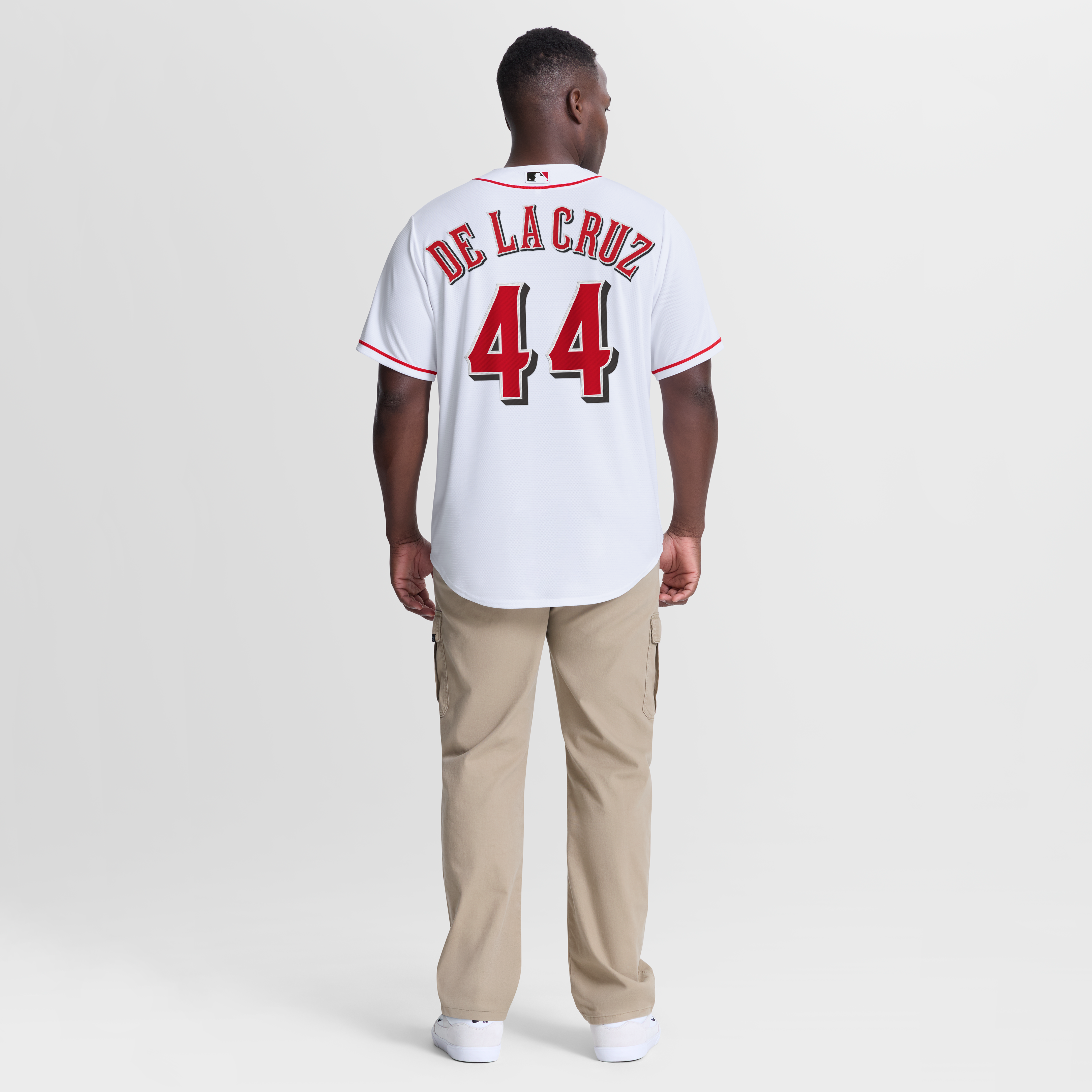 Men's Cincinnati Reds Elly De La Cruz Nike White Home Replica Jersey - 6