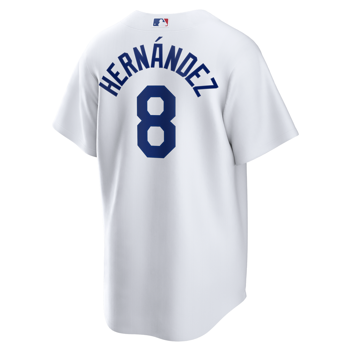Men's Los Angeles Dodgers Enrique Hernández Nike White Home Replica Jersey - 4