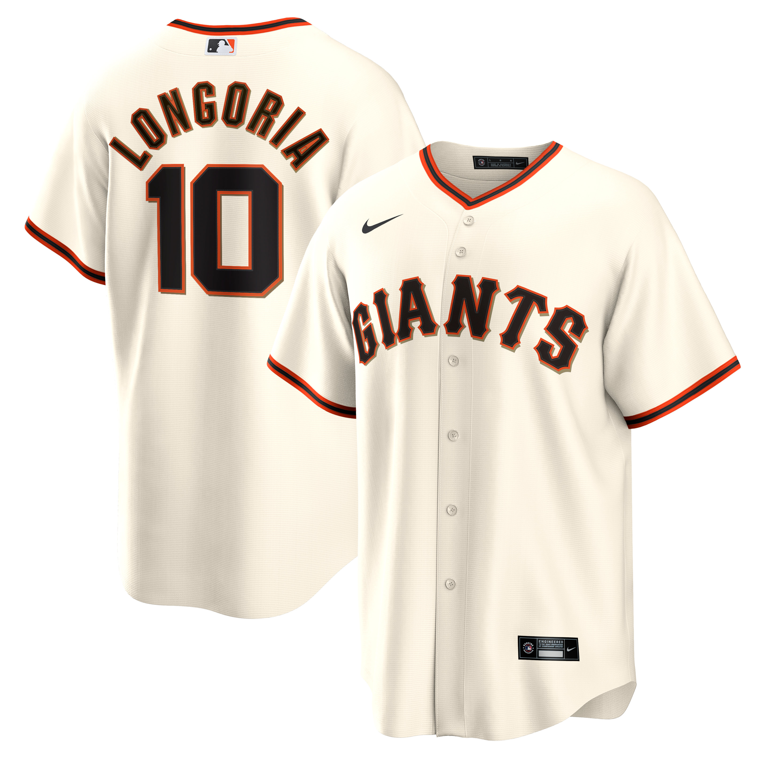 Men's San Francisco Giants Evan Longoria Nike Cream Home Retired Player Replica Jersey