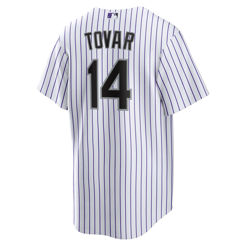 Men's Colorado Rockies Ezequiel Tovar Nike White Home Replica Jersey - 4