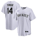 Men's Colorado Rockies Ezequiel Tovar Nike White Home Replica Jersey
