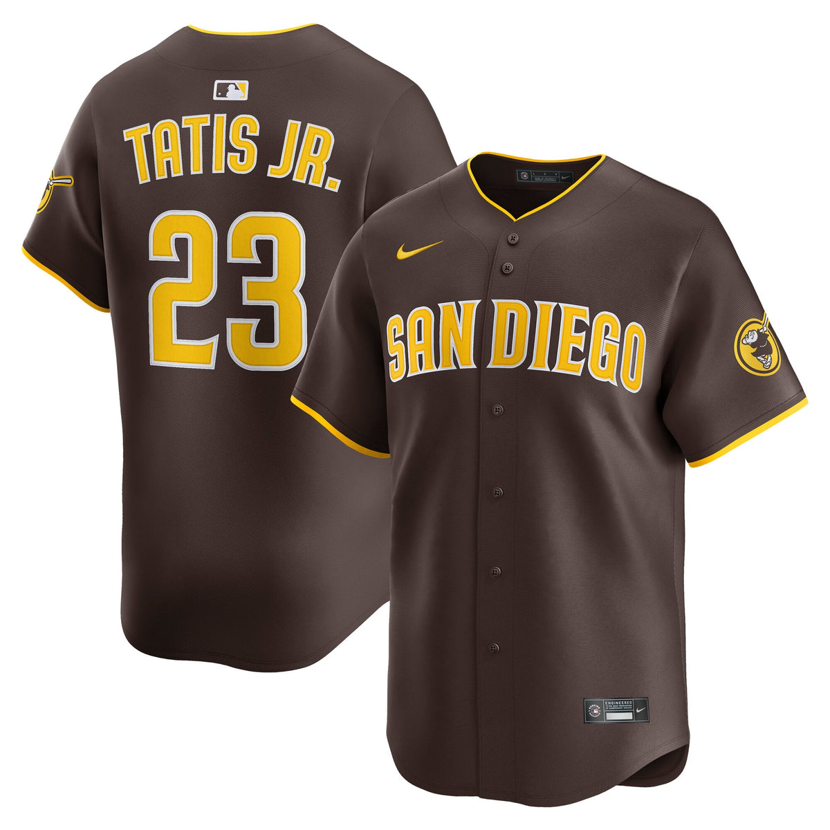 Men's San Diego Padres Fernando Tatis Jr. Nike Brown Road Limited Player Jersey - 2