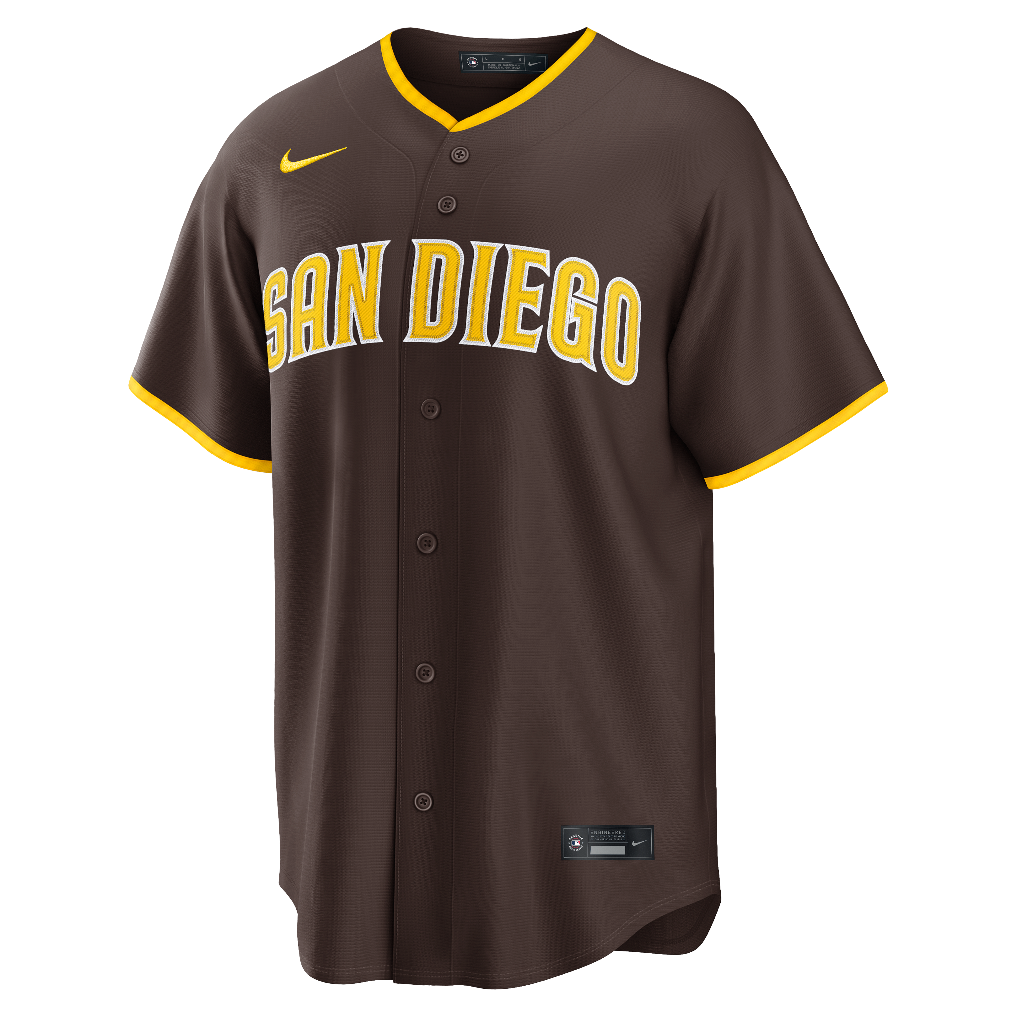 Men's San Diego Padres Fernando Tatis Jr. Nike Brown Road Replica Jersey - 3