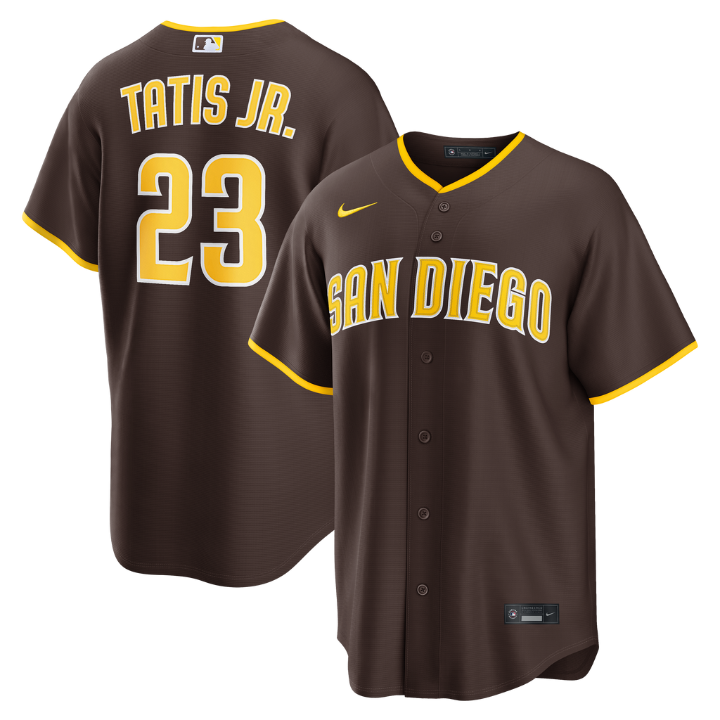 Men's San Diego Padres Fernando Tatis Jr. Nike Brown Road Replica Jersey