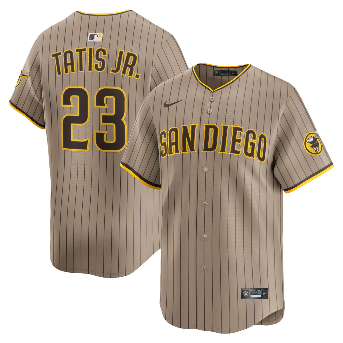 Men's San Diego Padres Fernando Tatis Jr. Nike Khaki Alternate Limited Player Jersey - 2