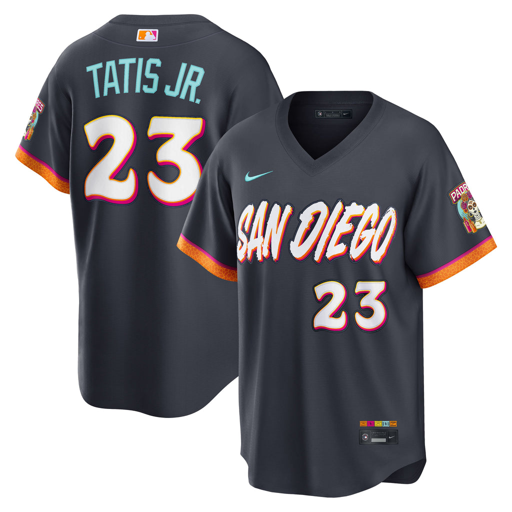 Men's San Diego Padres Fernando Tatis Jr. Nike Obsidian 2026 City Connect Stadium Jersey - 2