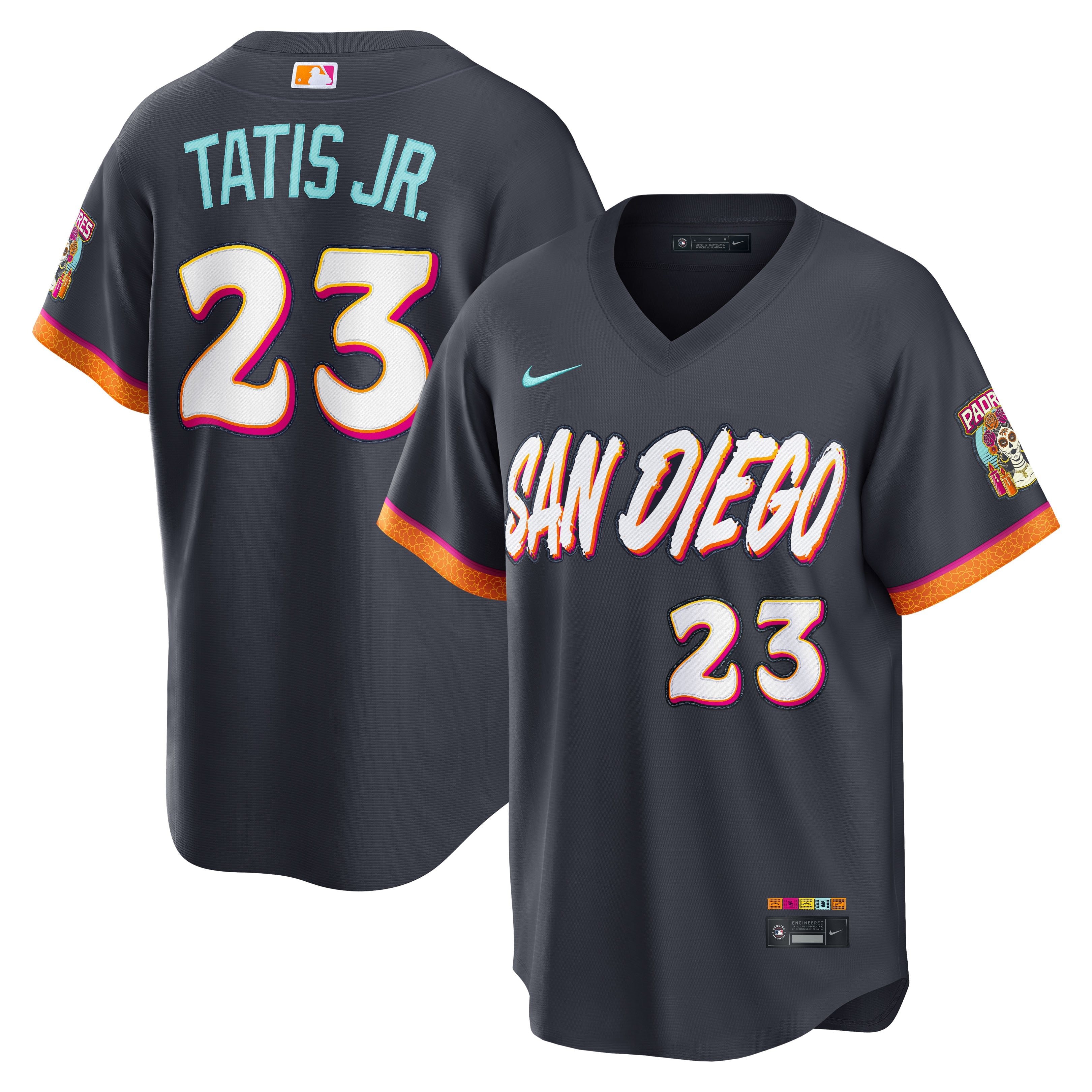 Men's San Diego Padres Fernando Tatis Jr. Nike Obsidian 2026 City Connect Stadium Jersey - 2